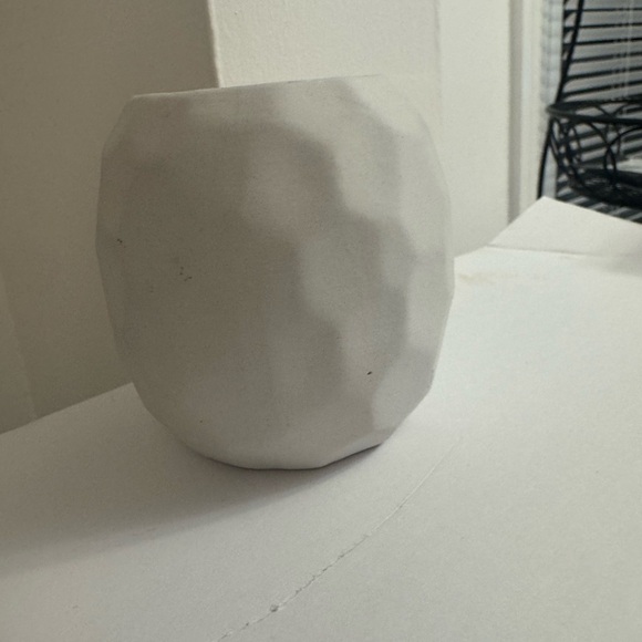 Other - Modern White Textured Vase